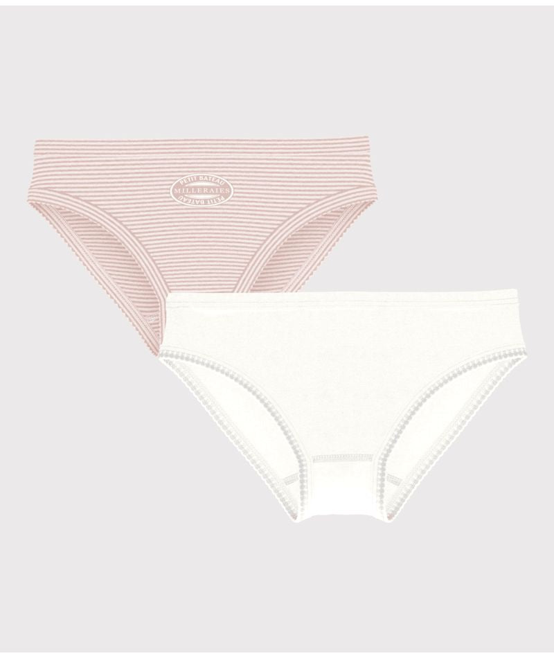 AW24 - A0BMU 00 WHITE PINK 25% SALE FALL WINTER 2024/25 STRIPES UNDERWEARS