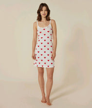 Load image into Gallery viewer, AW24 - A089R 01 WHITE RED DRESSES FALL WINTER 2024/25 HEARTS PERMANENTS PYJAMAS
