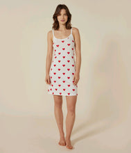 Load image into Gallery viewer, AW25 - A089R 01 WHITE RED DRESSES FALL WINTER 2025/26 HEARTS PERMANENTS PYJAMAS
