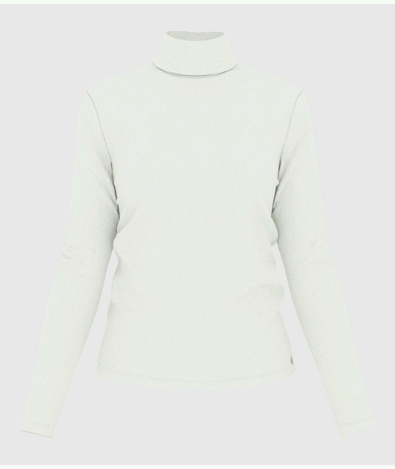 AW25 - A0AKD 02 WHITE LONG SLEEVES FALL WINTER 2024/25 ICONIC TURTLENECK
