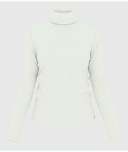 AW25 - A0AKD 02 WHITE LONG SLEEVES FALL WINTER 2024/25 ICONIC TURTLENECK
