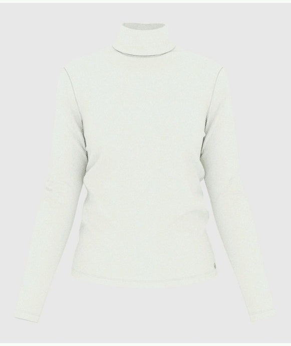 AW25 - A0AKD 02 WHITE LONG SLEEVES FALL WINTER 2024/25 ICONIC TURTLENECK