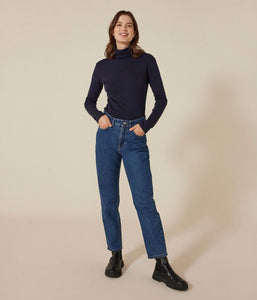 AW24 - A0AKD 03 NAVY LONG SLEEVES FALL WINTER 2024/25 ICONIC TURTLENECK