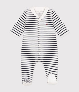 AW24 - A0ASR 01 WHITE NAVY BODYSUITS FALL WINTER 2024/25 NEWBORN SAILOR STRIPES