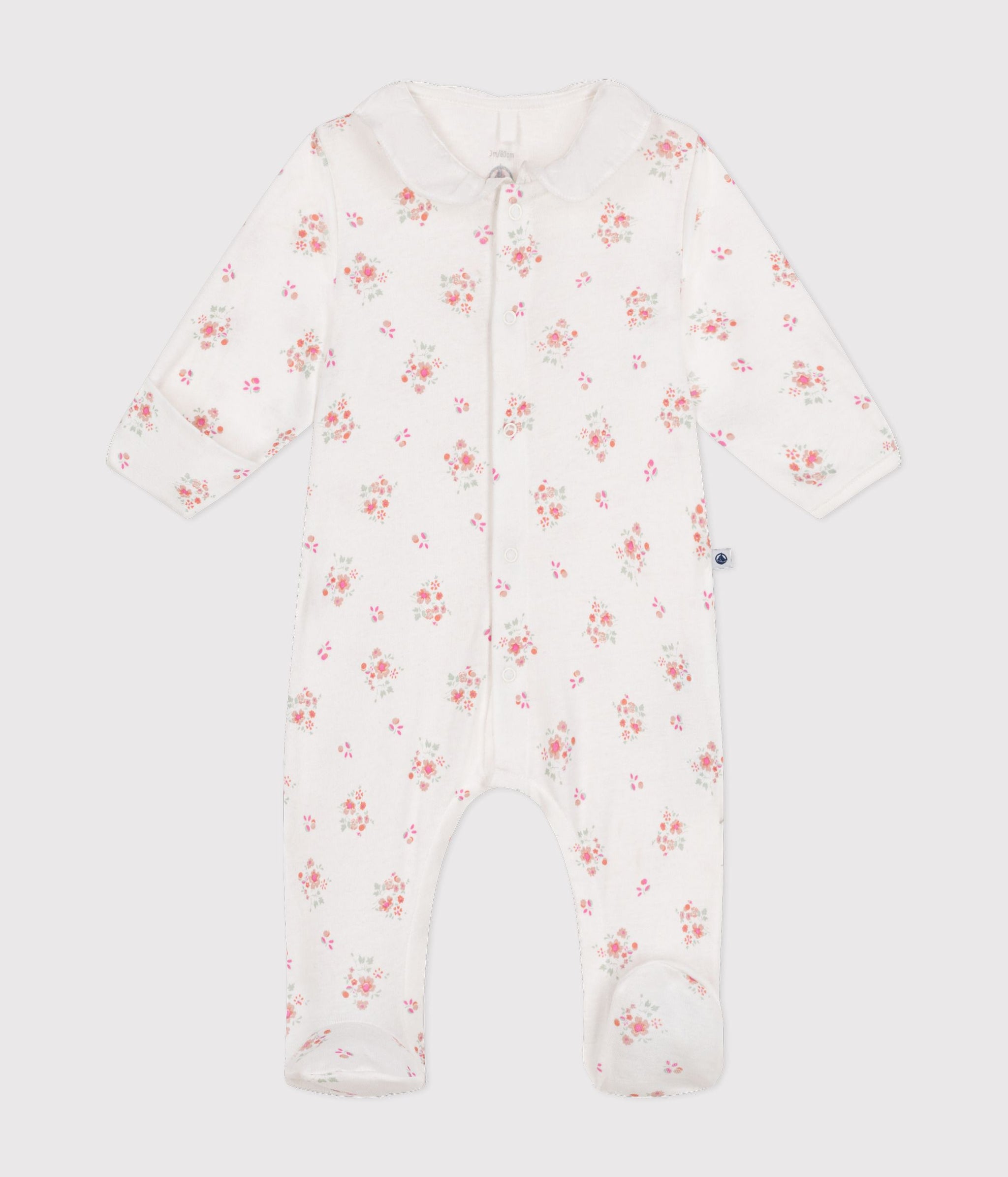 FW26 - A0AV5 01 WHITE MULTI BABY BODYSUITS FALL WINTER 2026 FLORAL NEWBORN