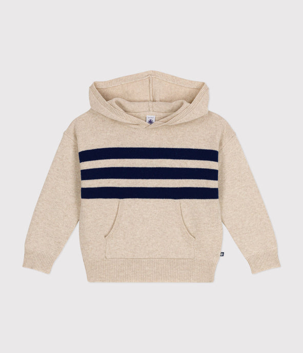 AW24 - A0AWF 01 CREAM NAVY 25% SALE FALL WINTER 2024/25 LONG SLEEVES SAILOR STRIPES SWEATSHIRT