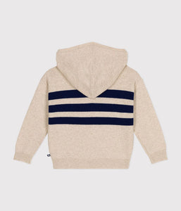 AW24 - A0AWF 01 CREAM NAVY FALL WINTER 2024/25 LONG SLEEVES SAILOR STRIPES SWEATSHIRT