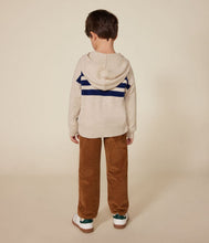 Load image into Gallery viewer, AW24 - A0AWF 01 CREAM NAVY FALL WINTER 2024/25 LONG SLEEVES SAILOR STRIPES SWEATSHIRT
