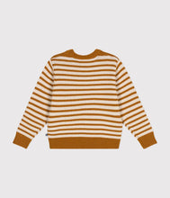 Load image into Gallery viewer, AW24 - A0AWH 01 BROWN CREAM FALL WINTER 2024/25 LONG SLEEVES STRIPES SWEATER
