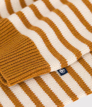 Load image into Gallery viewer, AW24 - A0AWH 01 BROWN CREAM FALL WINTER 2024/25 LONG SLEEVES STRIPES SWEATER
