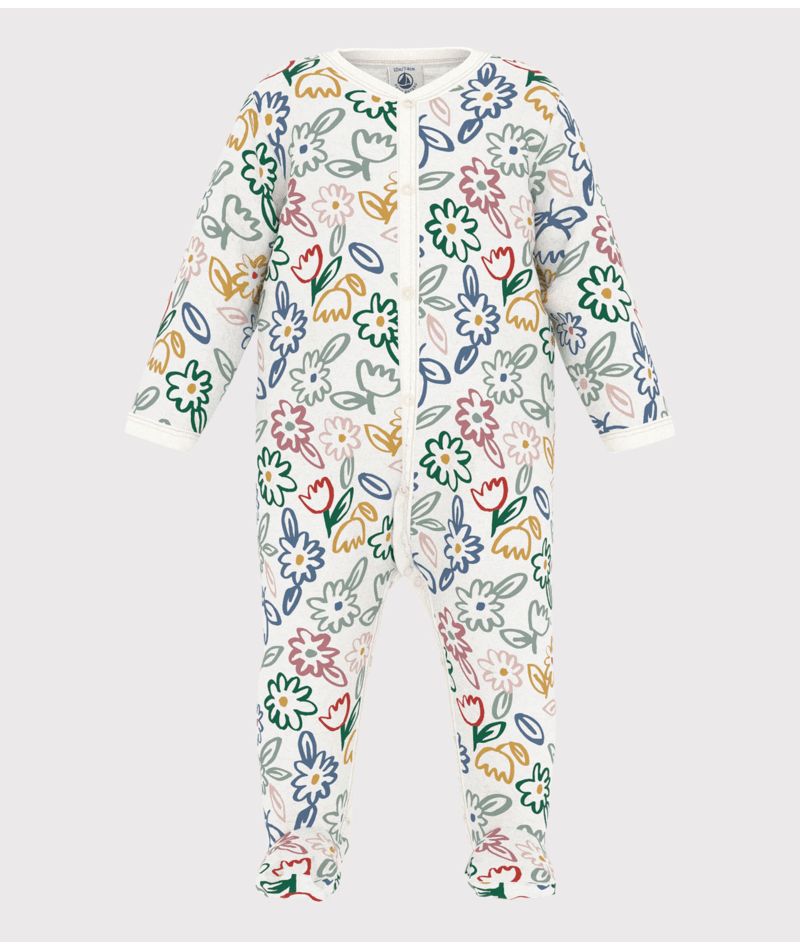 AW24 - A0AXI 01 WHITE MULTI 25% SALE BODYSUITS FALL WINTER 2024/25 FLORAL LONG SLEEVES NEWBORN