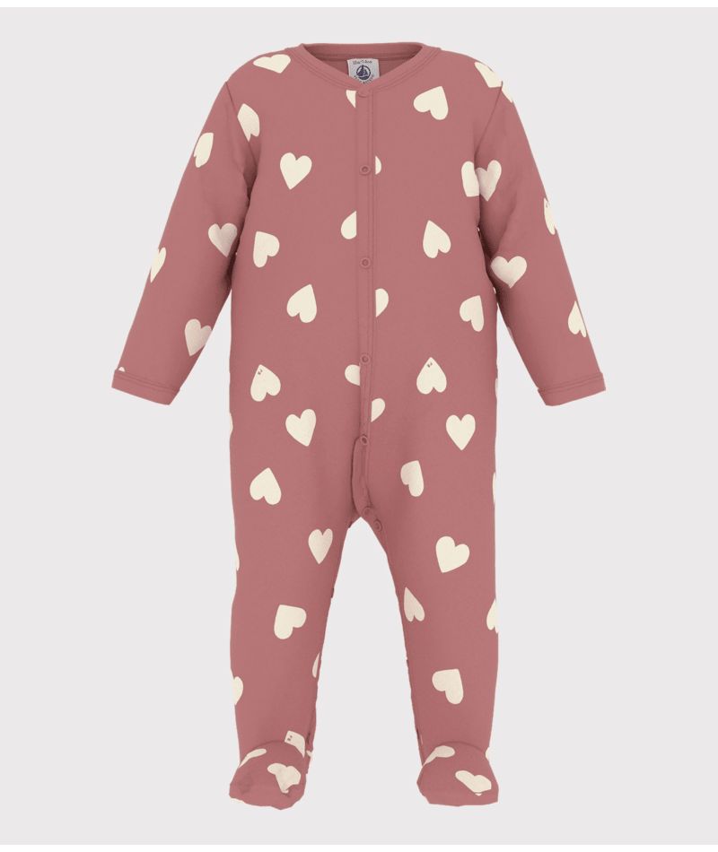 AW24 - A0AXK 01 RASBERRY WHI BODYSUITS FALL WINTER 2024/25 HEARTS NEWBORN