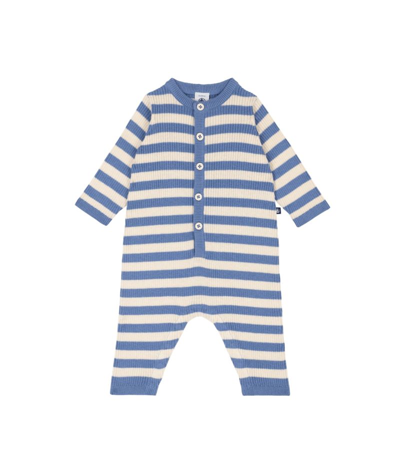 AW24 - A0AY8 01 BLUE WHITE FALL WINTER 2024/25 OVERALLS ROMPERS STRIPES