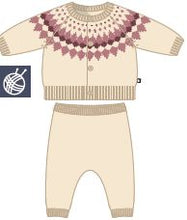 Load image into Gallery viewer, AW24 - A0AZJ 02 BEIGE PINK FALL WINTER 2024/25 NEWBORN OUTFITS SWEATER
