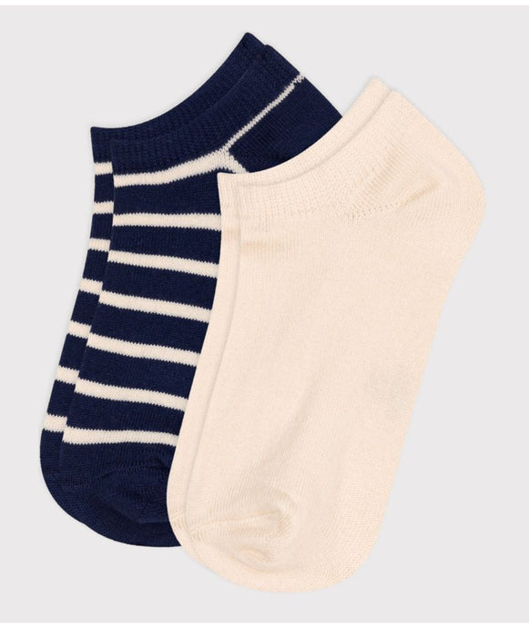 AW24 - A0B1K 01 CREAM NAVY ACCESSORIES FALL WINTER 2024/25 SOCKS