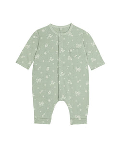 AW24 - A0B76 01 MINT WHITE FALL WINTER 2024/25 FLORAL NEWBORN ROMPERS