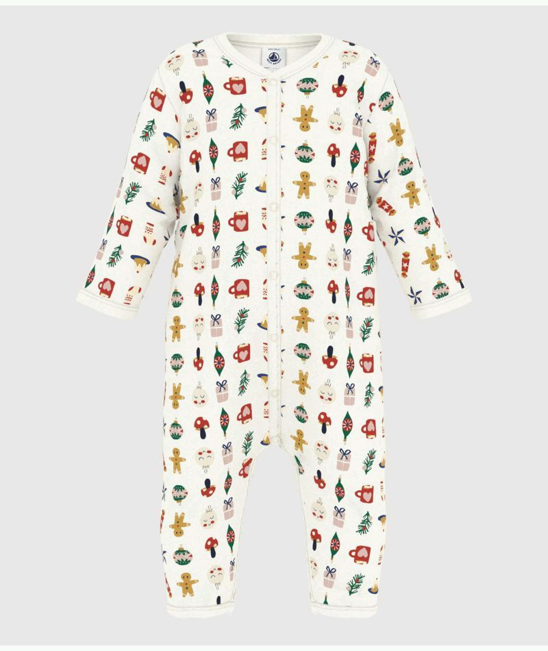 AW24 - A0BB3 07 WHITE HOLIDA FALL WINTER 2024/25 LONG SLEEVES NEWBORN ROMPERS