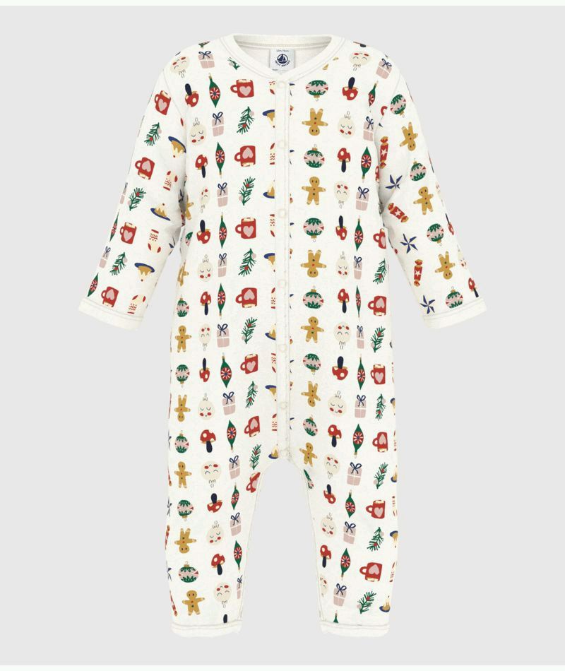AW24 - A0BB3 07 WHITE HOLIDA 25% SALE FALL WINTER 2024/25 LONG SLEEVES NEWBORN ROMPERS