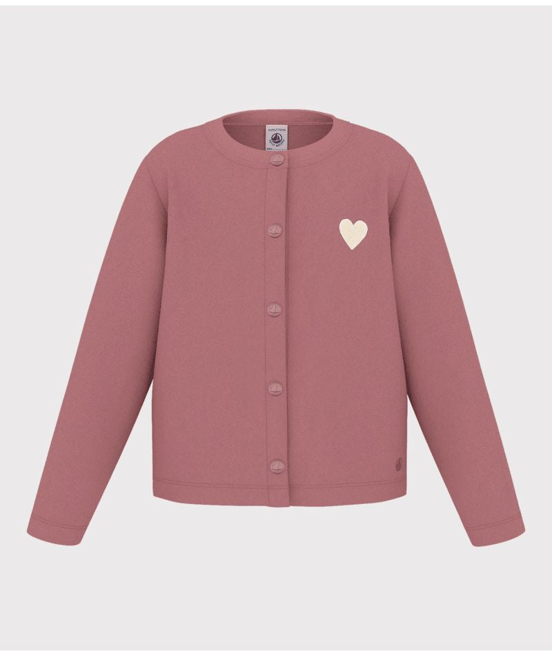 AW24 - A0BEQ 02 PINK CARDIGAN FALL WINTER 2024/25 HEARTS LONG SLEEVES