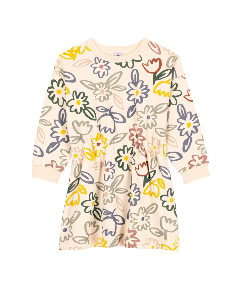 AW24 - A0BER 01 CREAM MULTI 25% SALE DRESSES FALL WINTER 2024/25 FLORAL LONG SLEEVES