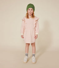 Load image into Gallery viewer, AW24 - A0BET 01 CREAM PINK DRESSES FALL WINTER 2024/25 GIRL STRIPES
