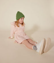 Load image into Gallery viewer, AW24 - A0BET 01 CREAM PINK DRESSES FALL WINTER 2024/25 GIRL STRIPES
