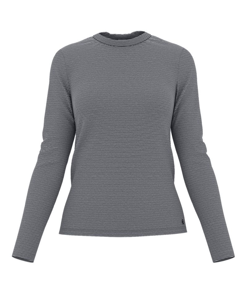 AW24 - A0BLK 01 NAVY WHITE 25% SALE LONG SLEEVES CREWNECK TEE FALL WINTER 2024/25 T-SHIRTS