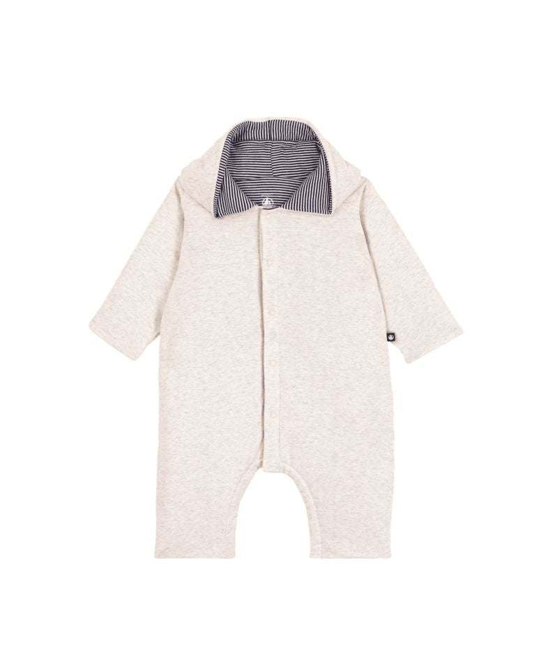 AW24 - A0BMV 01 OATMEAL FALL WINTER 2024/25 LONG SLEEVES NEWBORN OVERALLS ROMPERS