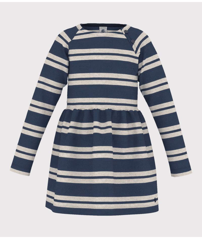 AW24 - A0BOA 01 NAVY OATMEAL 25% SALE DRESSES FALL WINTER 2024/25 HEARTS SAILOR STRIPES