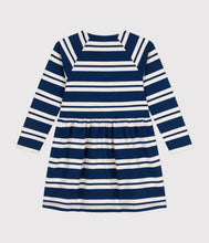 Load image into Gallery viewer, AW24 - A0BOA 01 NAVY OATMEAL DRESSES FALL WINTER 2024/25 GIRL SAILOR STRIPES
