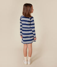 Load image into Gallery viewer, AW24 - A0BOA 01 NAVY OATMEAL DRESSES FALL WINTER 2024/25 GIRL SAILOR STRIPES
