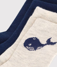 Load image into Gallery viewer, AW25 - A0AZP 01 NAVY GREY ACCESSORIES FALL WINTER 2024/25 SAILOR SOCKS SPRING SUMMER 2025
