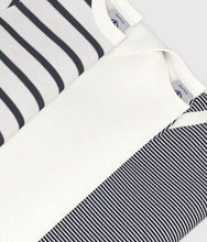 Load image into Gallery viewer, SS25 - A01TC 00 WHITE NAVY BODYSUITS NEWBORN PERMANENTS SAILOR SPRING SUMMER 2025 STRIPES
