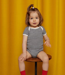SS25 - A01TC 00 WHITE NAVY 25% SALE BODYSUITS NEWBORN PERMANENTS SAILOR SPRING SUMMER 2025 STRIPES