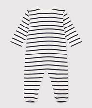 Load image into Gallery viewer, SS25 - A08AY 01 WHITE NAVY NEWBORN SAILOR SPRING SUMMER 2025 STRIPES
