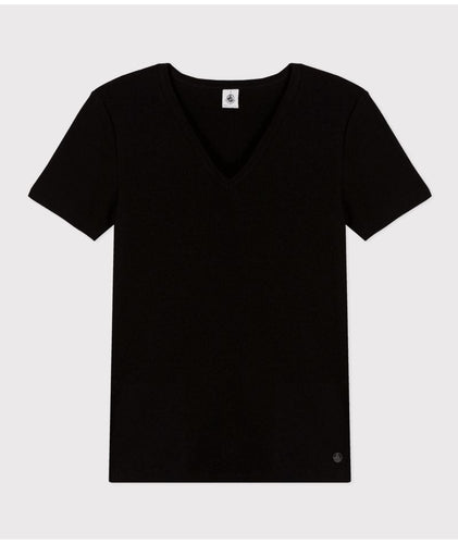 AW25 - A0AKF 01 BLACK SHORT SLEEVES CREWNECK TEE ICONIC SPRING SUMMER 2025 T-SHIRTS