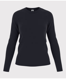 SS25 - A0AKG 18 NAVY LONG SLEEVES CREWNECK TEE ICONIC PERMANENTS SPRING SUMMER 2025 T-SHIRTS