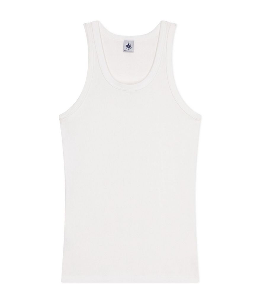 SS25 - A0AKH 01 WHITE CAMISOLE ICONIC PERMANENTS SPRING SUMMER 2025 TANK TOP