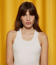 Load image into Gallery viewer, SS25 - A0AKH 01 WHITE CAMISOLE ICONIC PERMANENTS SPRING SUMMER 2025 TANK TOP
