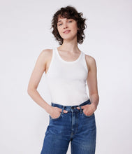 Load image into Gallery viewer, SS25 - A0AKH 01 WHITE CAMISOLE ICONIC PERMANENTS SPRING SUMMER 2025 TANK TOP
