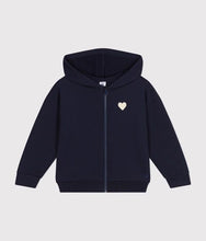 Load image into Gallery viewer, SS25 - A0B64 01 NAVY CARDIGAN HEARTS LONG SLEEVES SPRING SUMMER 2025 SWEATSHIRTS
