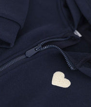 Load image into Gallery viewer, SS25 - A0B64 01 NAVY CARDIGAN HEARTS LONG SLEEVES SPRING SUMMER 2025 SWEATSHIRTS
