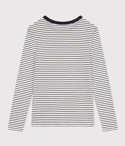 SS25 - A0BLL 04 WHITE NAVY LONG SLEEVES ICONIC SPRING SUMMER 2025 STRIPES