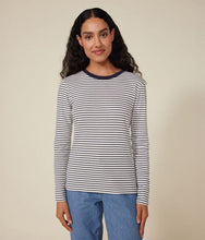 Load image into Gallery viewer, SS25 - A0BLL 04 WHITE NAVY LONG SLEEVES ICONIC SPRING SUMMER 2025 STRIPES
