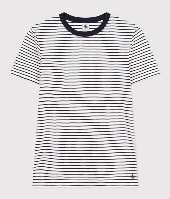AW25 - A0BOL 04 WHITE NAVY SHORT SLEEVES FALL WINTER 2025/26 ICONIC PERMANENTS STRIPES T-SHIRTS TOPS