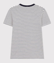 Load image into Gallery viewer, SS25 - A0BOL 04 WHITE NAVY SHORT SLEEVES ICONIC PERMANENTS SPRING SUMMER 2025 STRIPES T-SHIRTS
