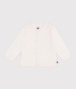 SS25 - A0CEP 01 WHITE CARDIGAN LONG SLEEVES SPRING SUMMER 2025