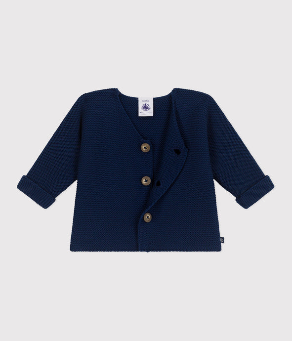 SS25 - A0CES 01 NAVY 25% SALE CARDIGAN LONG SLEEVES NEWBORN SPRING SUMMER 2025