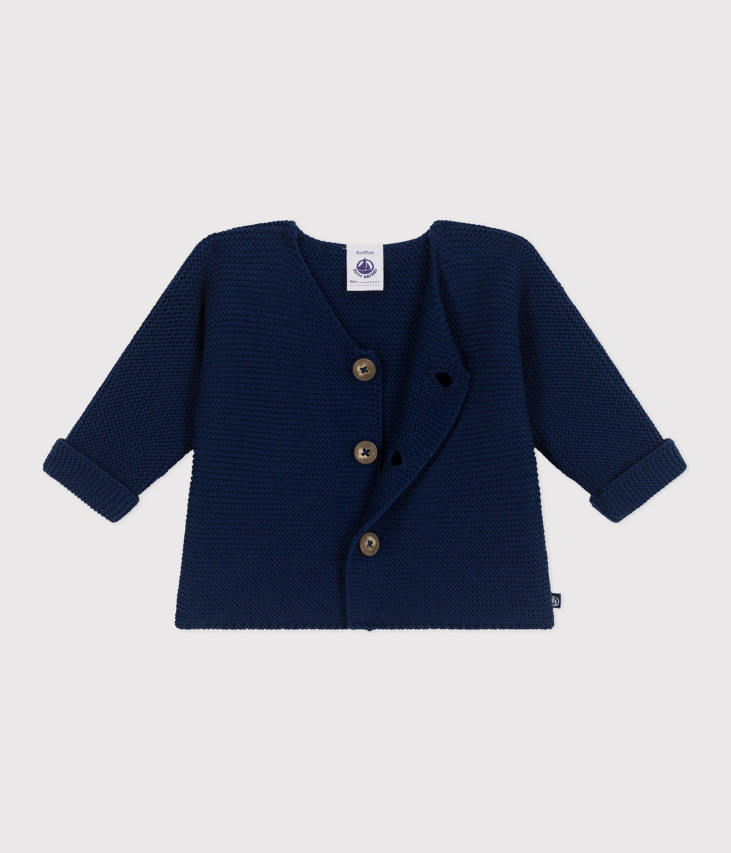 SS25 - A0CES 01 NAVY 25% SALE CARDIGAN LONG SLEEVES NEWBORN SPRING SUMMER 2025