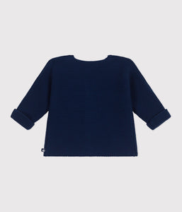 SS25 - A0CES 01 NAVY 25% SALE CARDIGAN LONG SLEEVES NEWBORN SPRING SUMMER 2025